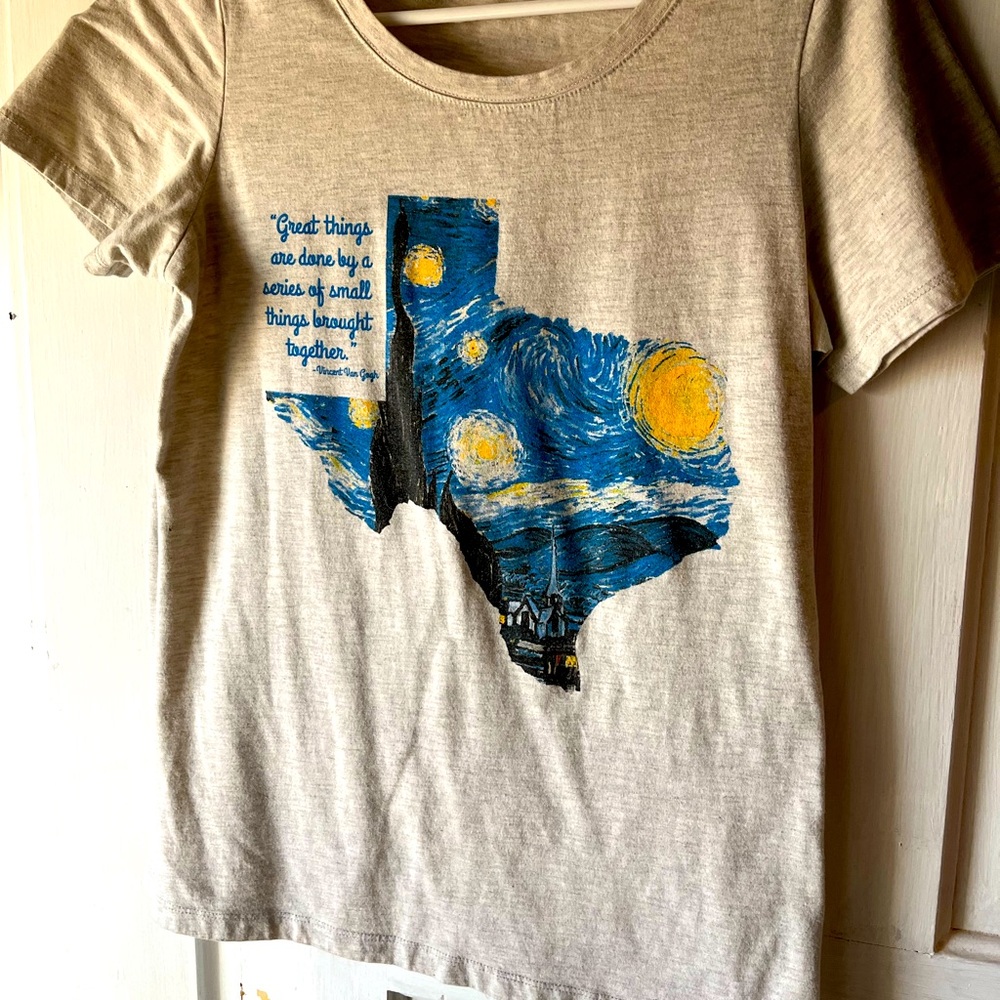Texas Strong , Van Gogh t-shirt.